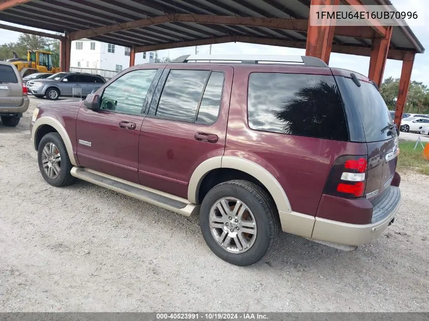 2006 Ford Explorer Eddie Bauer VIN: 1FMEU64E16UB70996 Lot: 40523991