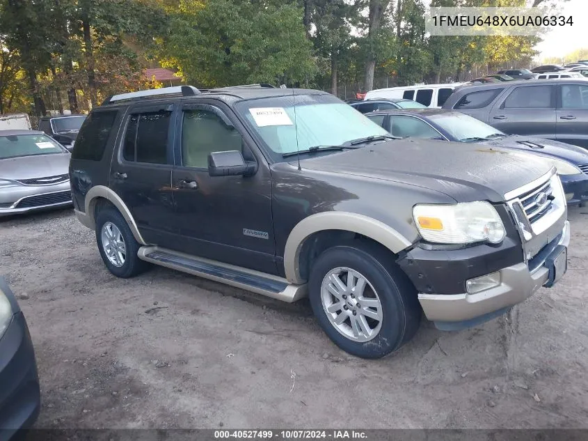 2006 Ford Explorer Eddie Bauer VIN: 1FMEU648X6UA06334 Lot: 40527499