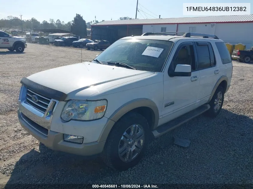 2006 Ford Explorer Eddie Bauer VIN: 1FMEU64836UB12382 Lot: 40545681