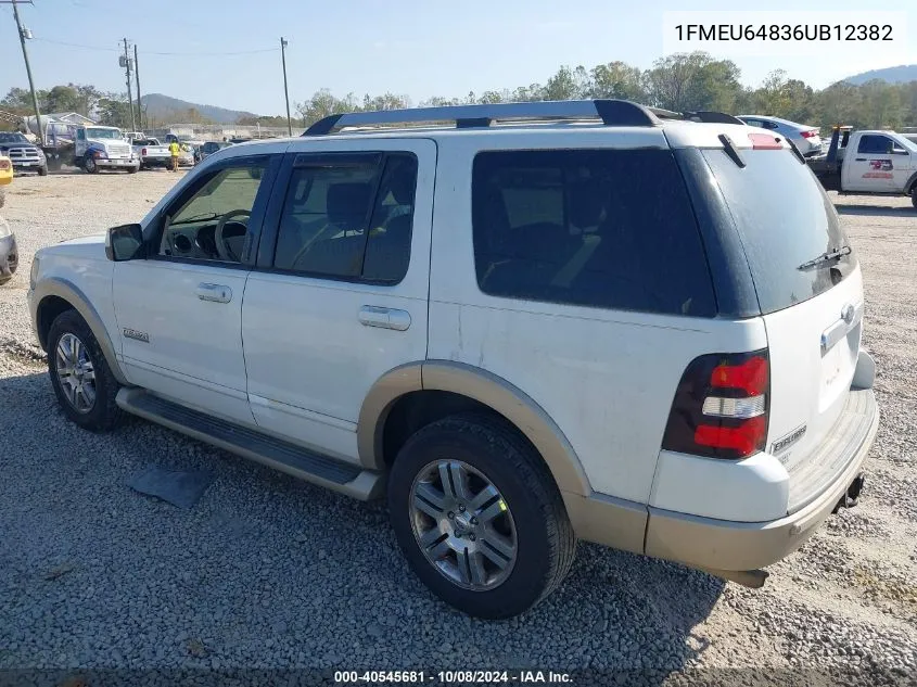 2006 Ford Explorer Eddie Bauer VIN: 1FMEU64836UB12382 Lot: 40545681