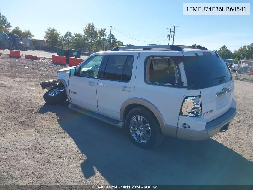 2006 Ford Explorer Eddie Bauer VIN: 1FMEU74E36UB64641 Lot: 40546214