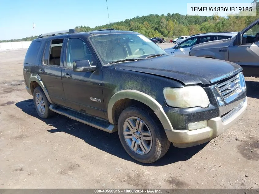 2006 Ford Explorer Eddie Bauer VIN: 1FMEU64836UB19185 Lot: 40550915