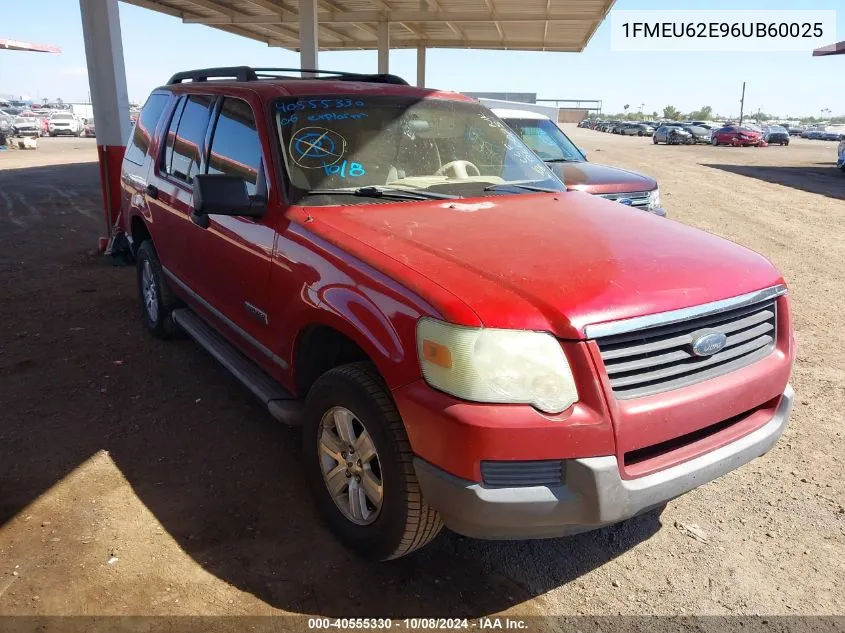 2006 Ford Explorer Xls VIN: 1FMEU62E96UB60025 Lot: 40555330