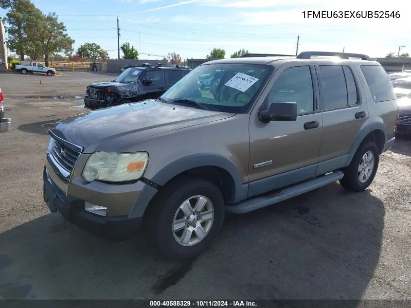 2006 Ford Explorer Xlt VIN: 1FMEU63EX6UB52546 Lot: 40588329