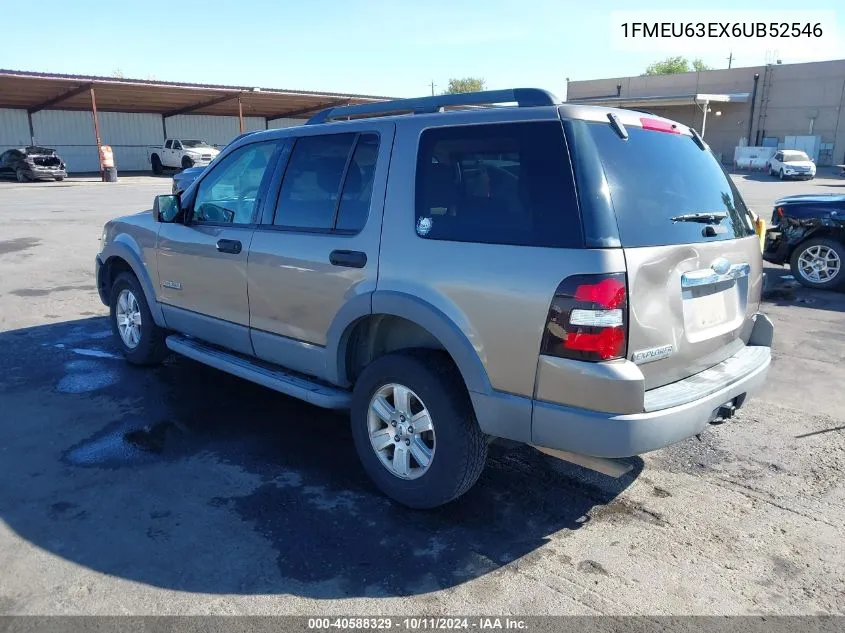 2006 Ford Explorer Xlt VIN: 1FMEU63EX6UB52546 Lot: 40588329