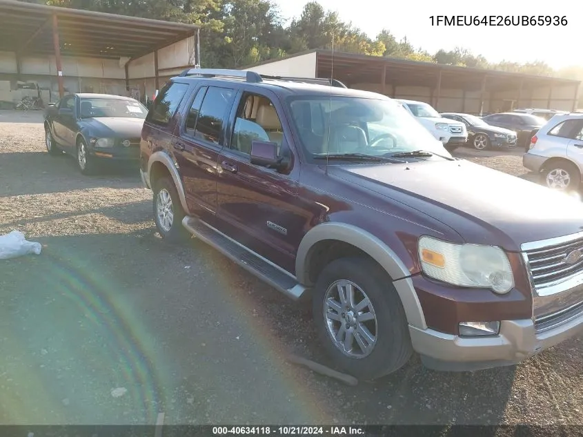 2006 Ford Explorer Eddie Bauer VIN: 1FMEU64E26UB65936 Lot: 40634118