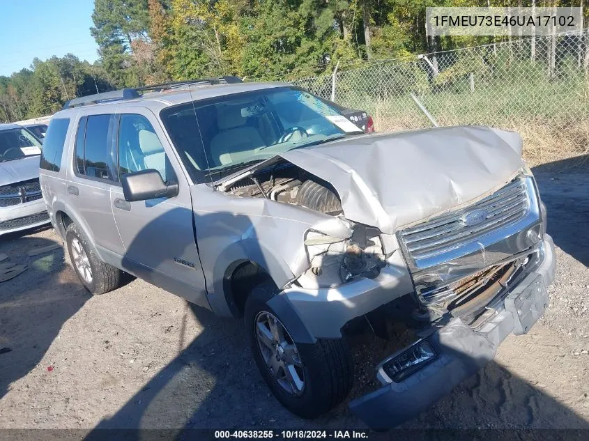 1FMEU73E46UA17102 2006 Ford Explorer Xlt