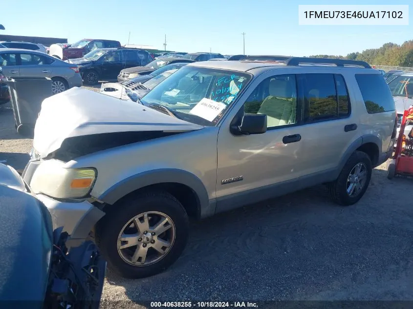 1FMEU73E46UA17102 2006 Ford Explorer Xlt