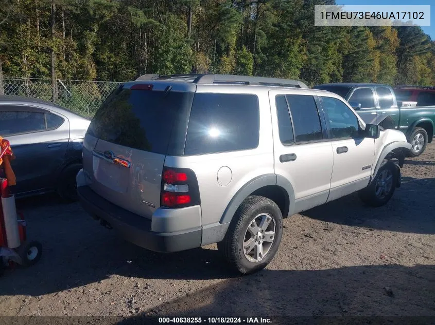 1FMEU73E46UA17102 2006 Ford Explorer Xlt