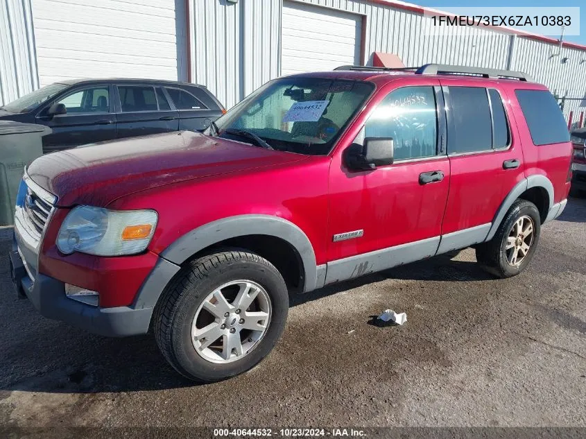 2006 Ford Explorer Xlt VIN: 1FMEU73EX6ZA10383 Lot: 40644532