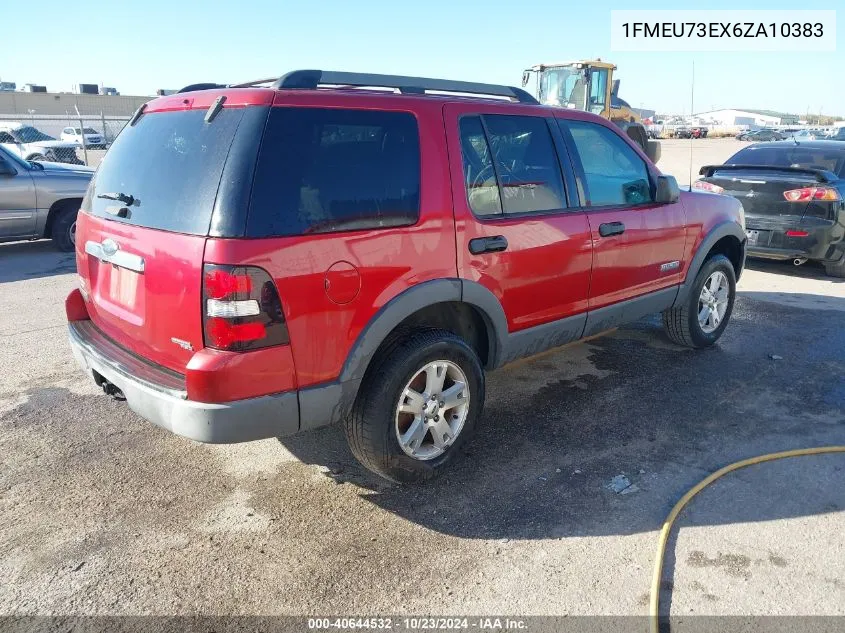 2006 Ford Explorer Xlt VIN: 1FMEU73EX6ZA10383 Lot: 40644532