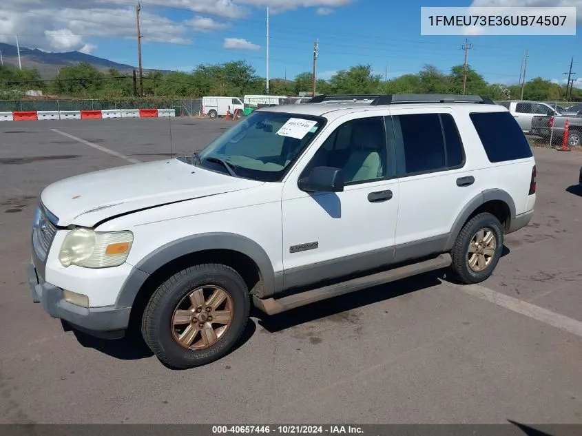 2006 Ford Explorer Xlt VIN: 1FMEU73E36UB74507 Lot: 40657446