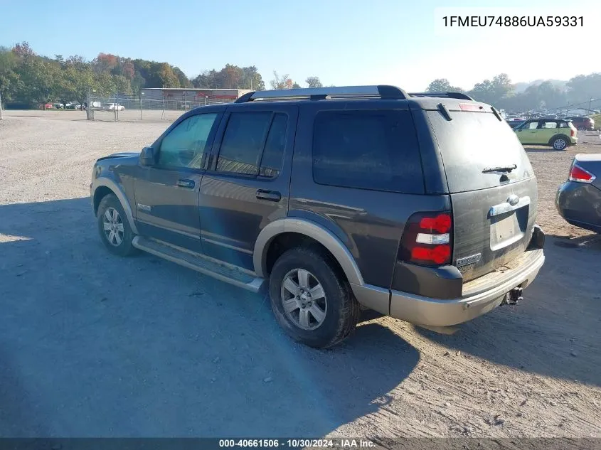 1FMEU74886UA59331 2006 Ford Explorer Eddie Bauer