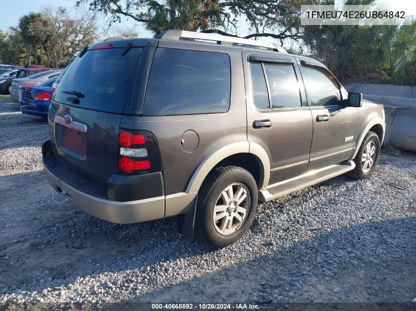 2006 Ford Explorer Eddie Bauer VIN: 1FMEU74E26UB64842 Lot: 40665592