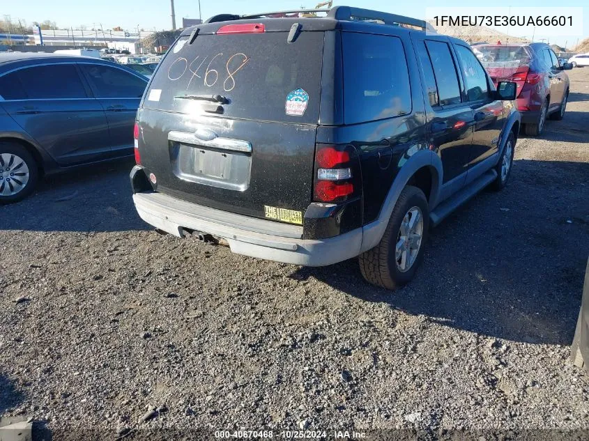 2006 Ford Explorer Xlt VIN: 1FMEU73E36UA66601 Lot: 40670468