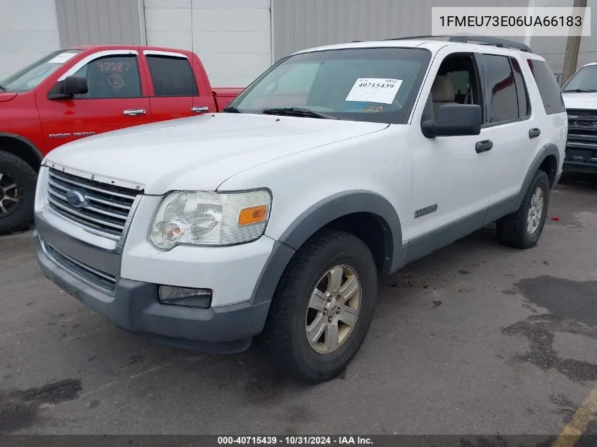 2006 Ford Explorer Xlt VIN: 1FMEU73E06UA66183 Lot: 40715439