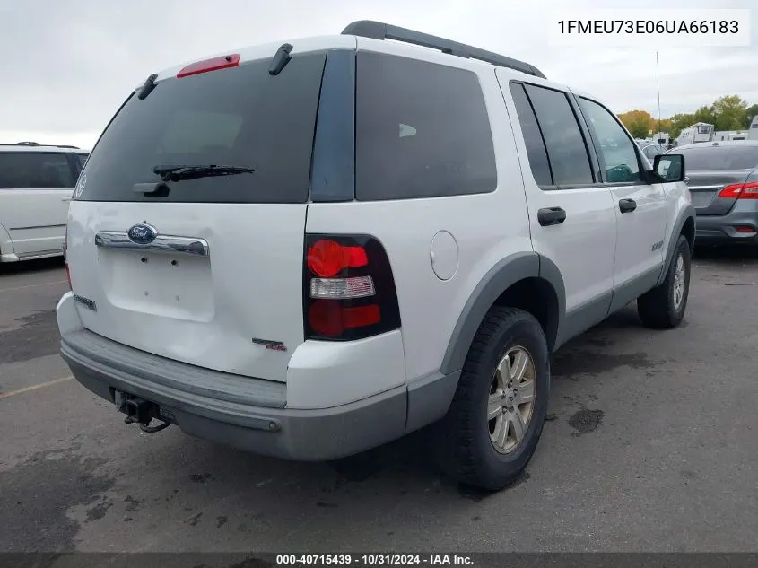 2006 Ford Explorer Xlt VIN: 1FMEU73E06UA66183 Lot: 40715439