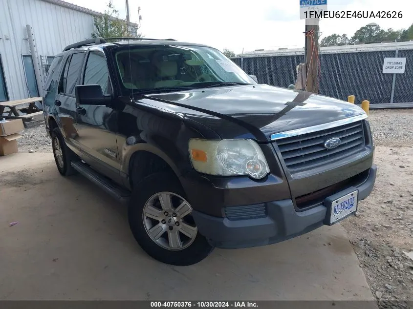 2006 Ford Explorer Xls VIN: 1FMEU62E46UA42626 Lot: 40750376