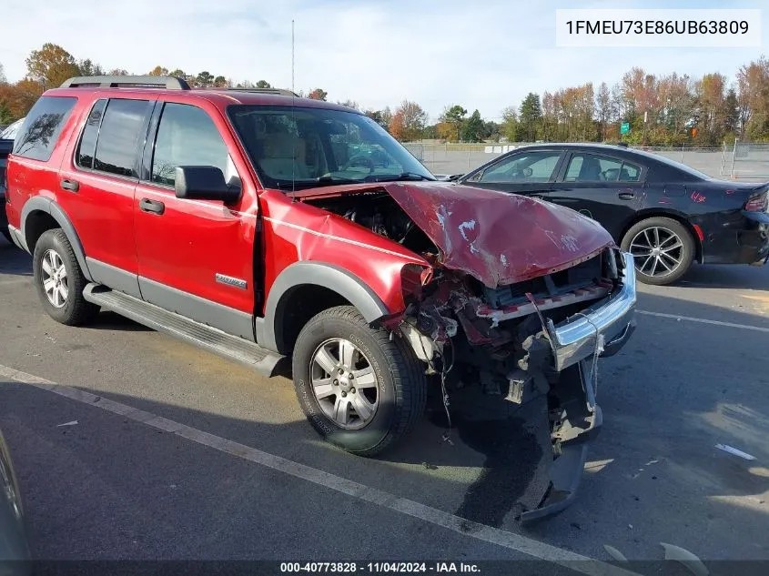 2006 Ford Explorer Xlt VIN: 1FMEU73E86UB63809 Lot: 40773828