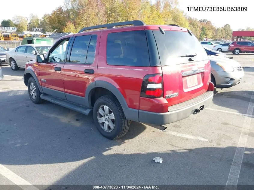 2006 Ford Explorer Xlt VIN: 1FMEU73E86UB63809 Lot: 40773828