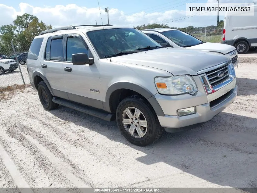 2006 Ford Explorer Xlt VIN: 1FMEU63EX6UA65553 Lot: 40815641