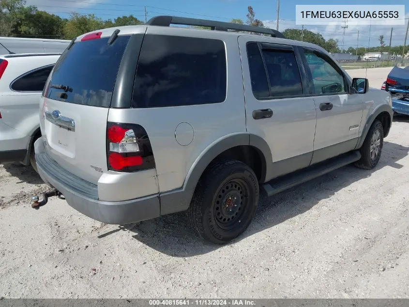 2006 Ford Explorer Xlt VIN: 1FMEU63EX6UA65553 Lot: 40815641