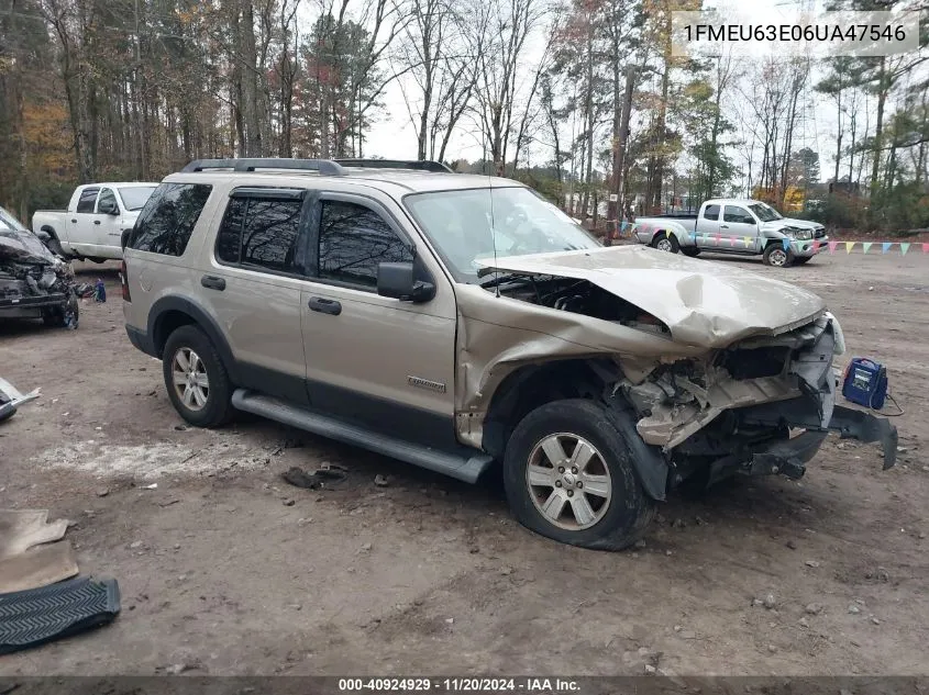 1FMEU63E06UA47546 2006 Ford Explorer Xlt