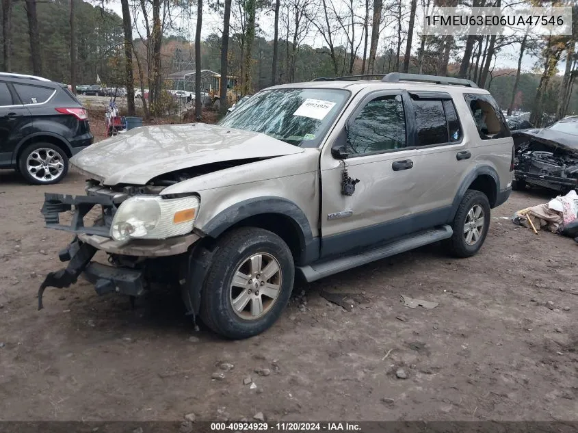 1FMEU63E06UA47546 2006 Ford Explorer Xlt