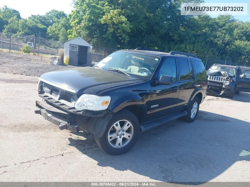 2007 Ford Explorer Xlt VIN: 1FMEU73E77UB73202 Lot: 39708422