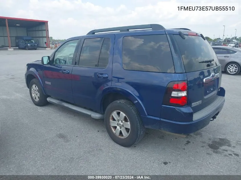 1FMEU73E57UB55510 2007 Ford Explorer Xlt