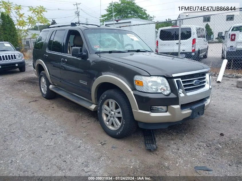 1FMEU74E47UB86844 2007 Ford Explorer Eddie Bauer