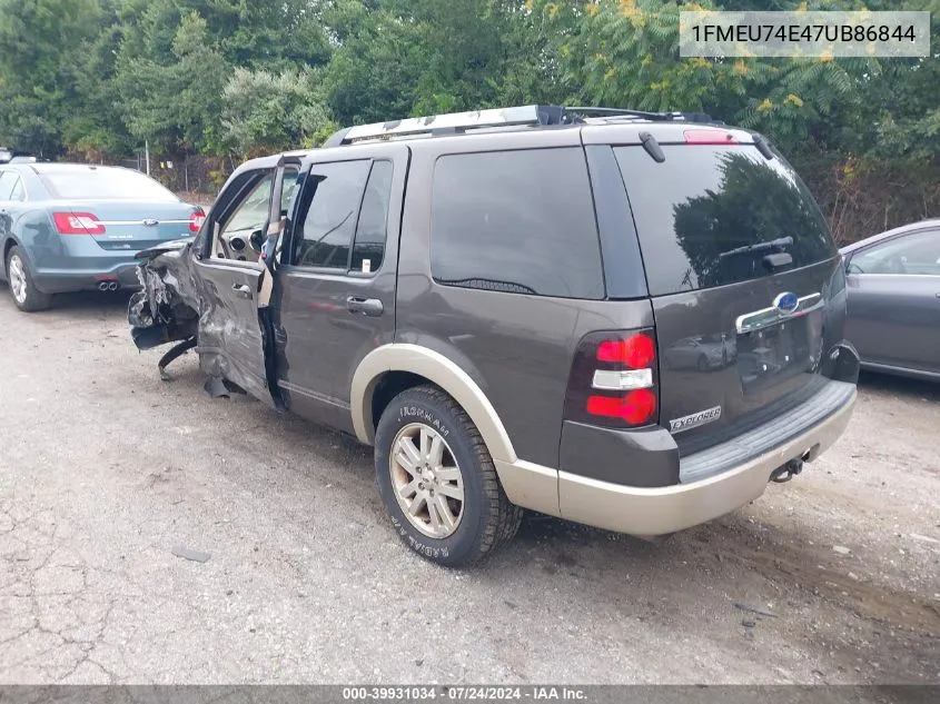 1FMEU74E47UB86844 2007 Ford Explorer Eddie Bauer