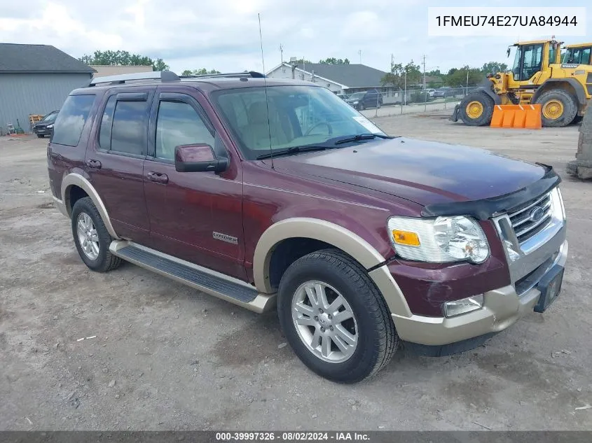 1FMEU74E27UA84944 2007 Ford Explorer Eddie Bauer