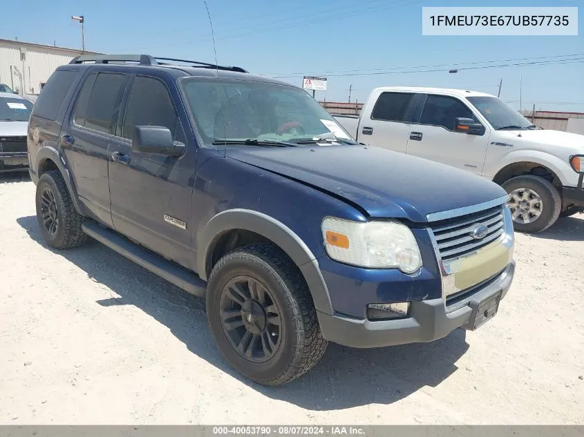 1FMEU73E67UB57735 2007 Ford Explorer Xlt