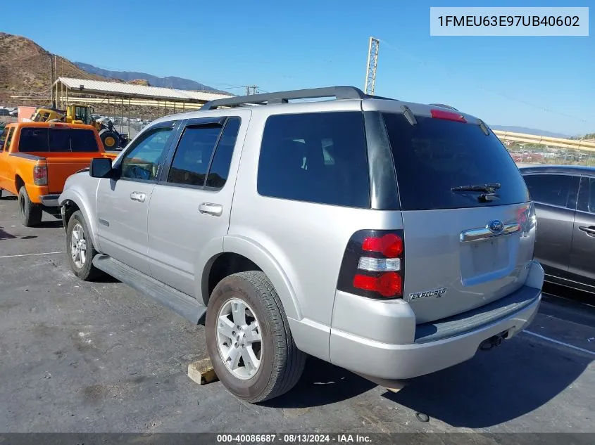 1FMEU63E97UB40602 2007 Ford Explorer Xlt