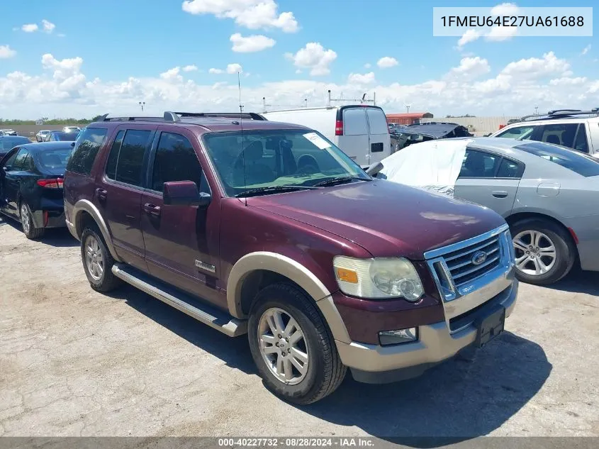 2007 Ford Explorer Eddie Bauer VIN: 1FMEU64E27UA61688 Lot: 40227732