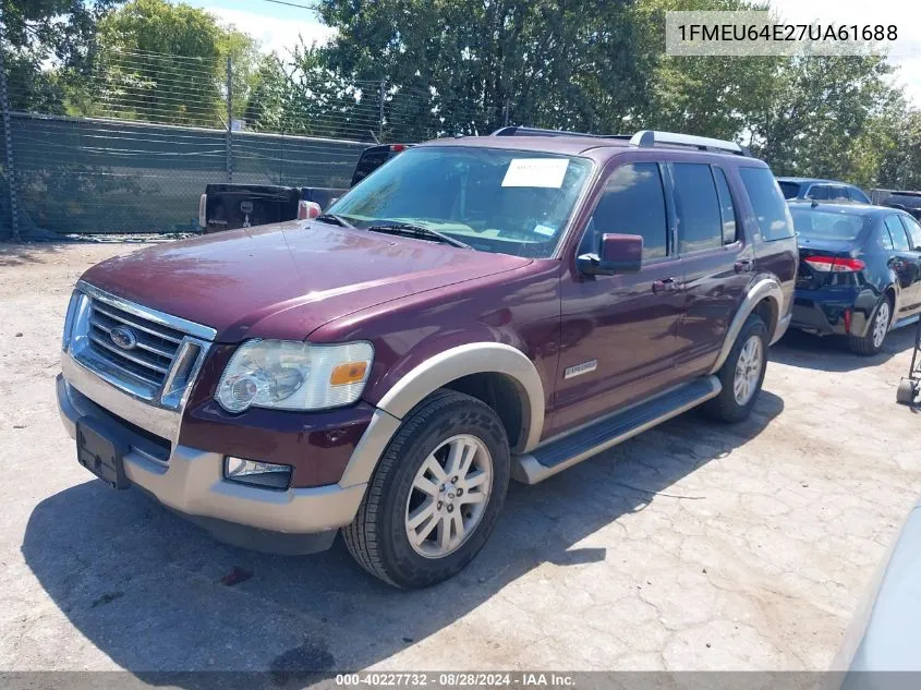 2007 Ford Explorer Eddie Bauer VIN: 1FMEU64E27UA61688 Lot: 40227732