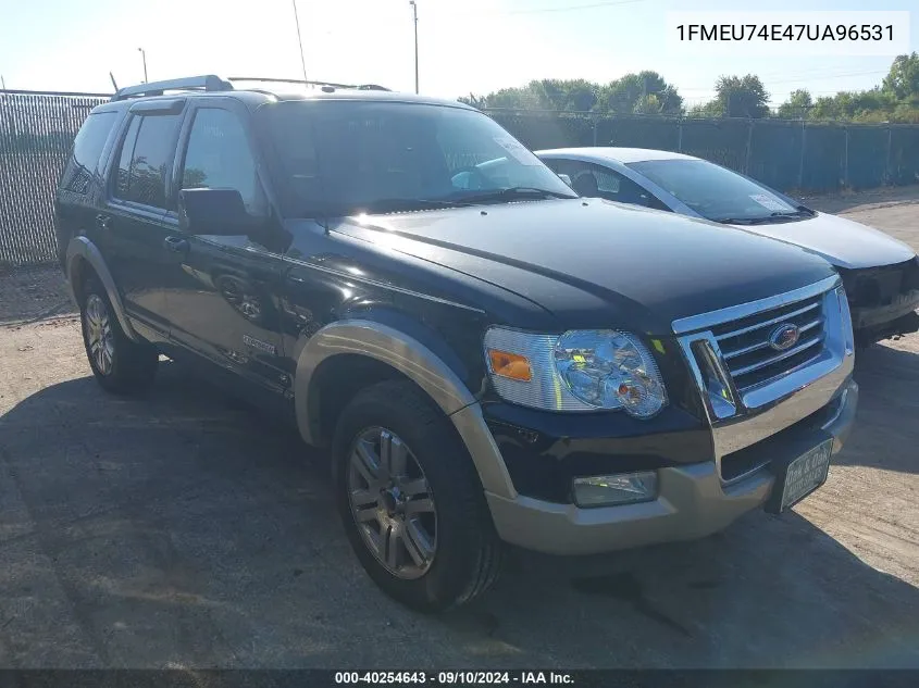 2007 Ford Explorer Eddie Bauer VIN: 1FMEU74E47UA96531 Lot: 40254643