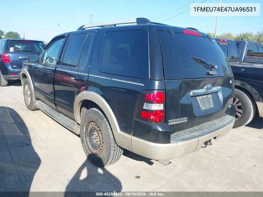 2007 Ford Explorer Eddie Bauer VIN: 1FMEU74E47UA96531 Lot: 40254643