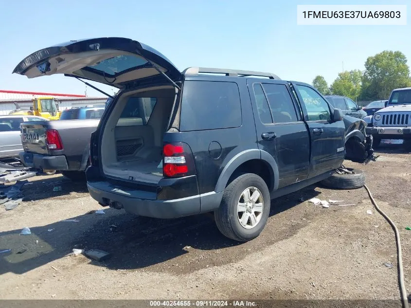 2007 Ford Explorer Xlt VIN: 1FMEU63E37UA69803 Lot: 40254655