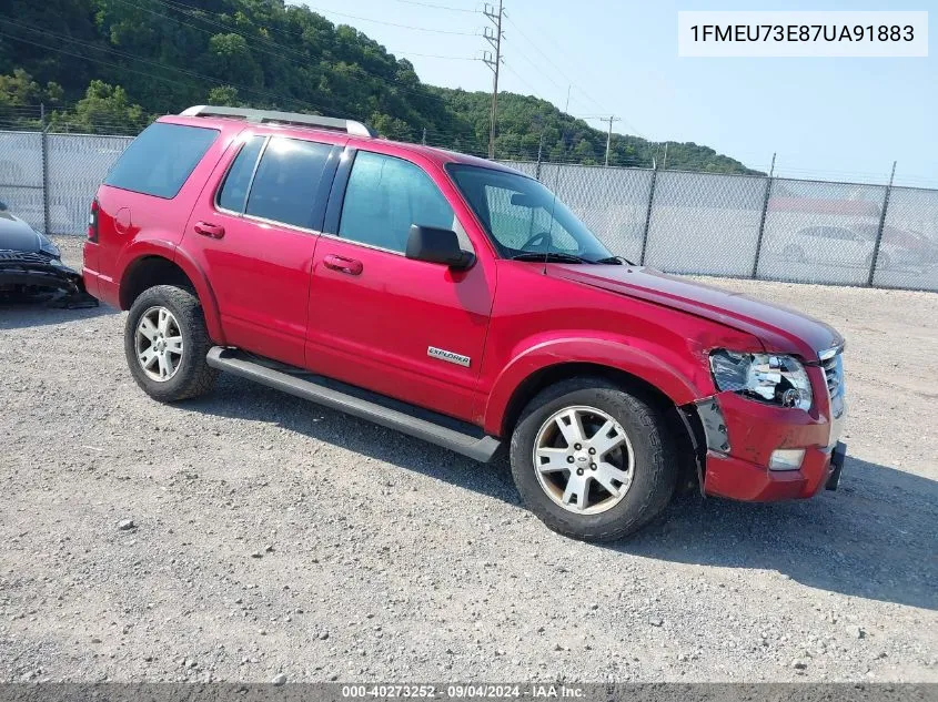 1FMEU73E87UA91883 2007 Ford Explorer Xlt