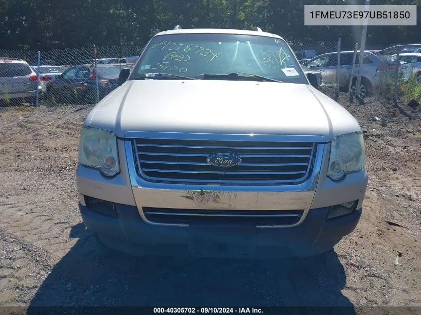 1FMEU73E97UB51850 2007 Ford Explorer Xlt