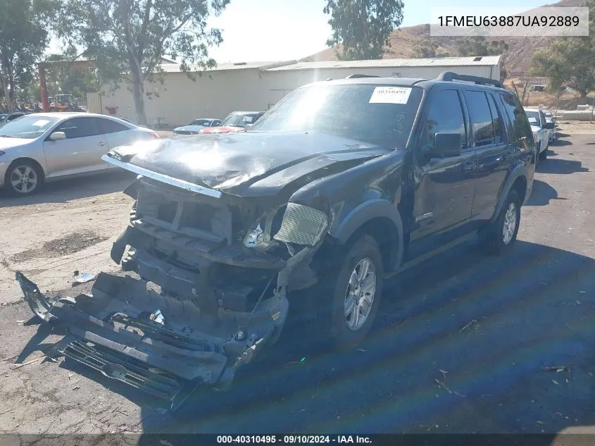 1FMEU63887UA92889 2007 Ford Explorer Xlt