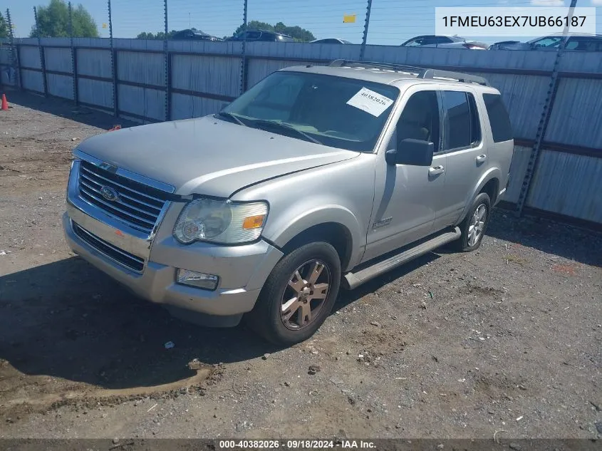 2007 Ford Explorer Xlt VIN: 1FMEU63EX7UB66187 Lot: 40382026