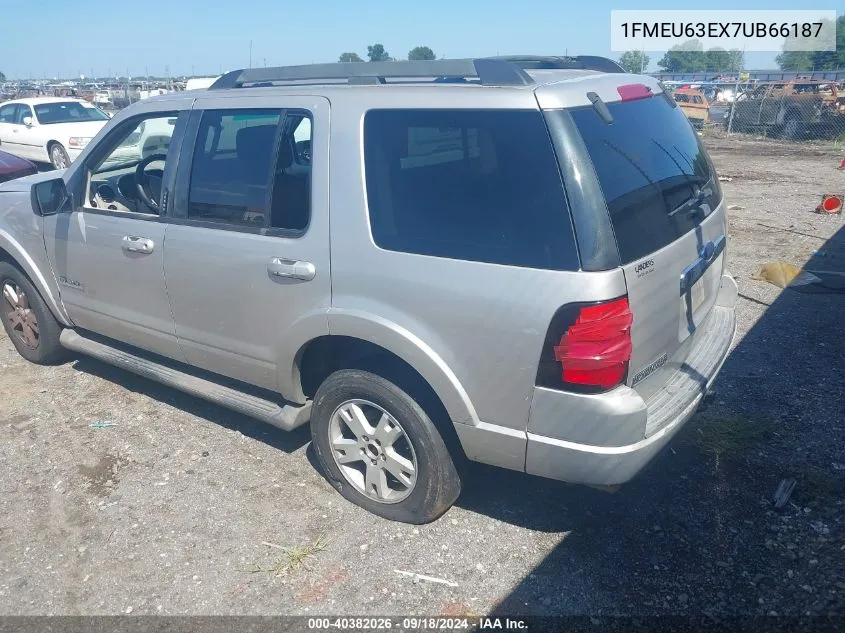 2007 Ford Explorer Xlt VIN: 1FMEU63EX7UB66187 Lot: 40382026