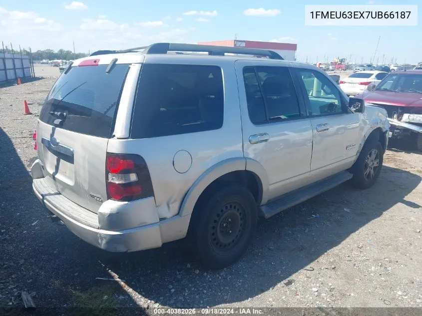 2007 Ford Explorer Xlt VIN: 1FMEU63EX7UB66187 Lot: 40382026