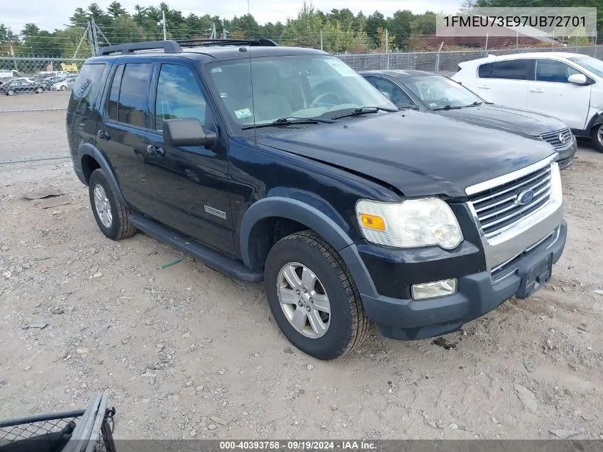 2007 Ford Explorer Xlt VIN: 1FMEU73E97UB72701 Lot: 40393758