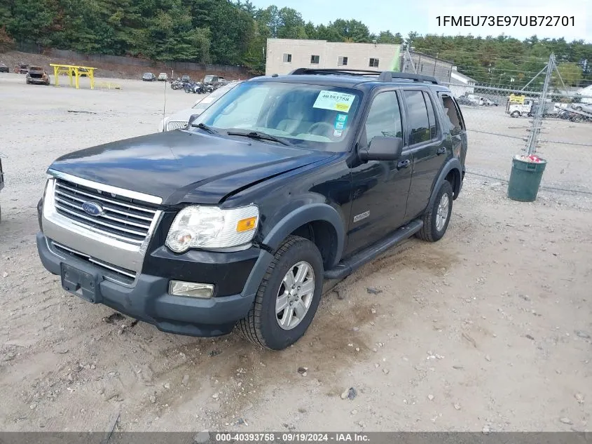 2007 Ford Explorer Xlt VIN: 1FMEU73E97UB72701 Lot: 40393758