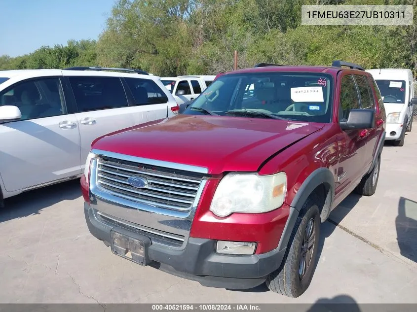 1FMEU63E27UB10311 2007 Ford Explorer Xlt