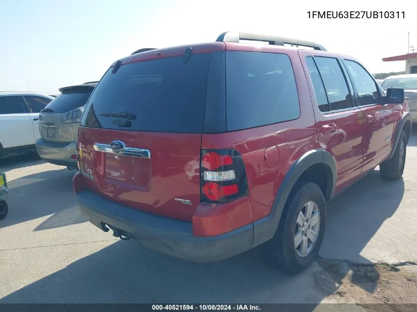 1FMEU63E27UB10311 2007 Ford Explorer Xlt